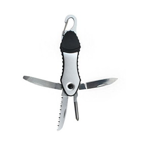 Blank Nissun Cap KMT9041 4 in 1 Stainless Steel and Plastic Multi-Tools - Black/Silver