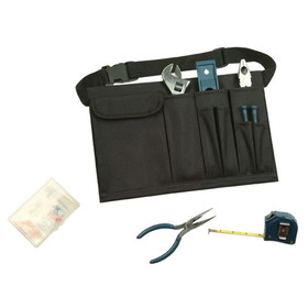 Custom Nissun Cap OGR1141 Tool Organizer on Belt, 600D Polyester - Black - Embroidery