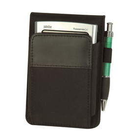 Blank Nissun Cap OGR2043 Journalist Jotter w/ E-Organizer Pocket, Leatherette - Black