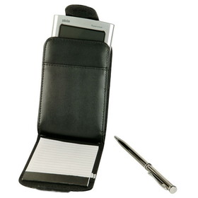 Blank Nissun Cap OGR7044 Communications Jotter w/ E-Organizer Pocket, Leatherette - Black