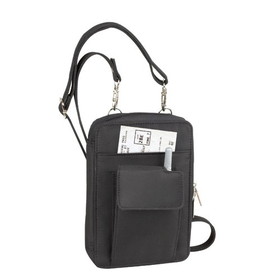 Custom Nissun Cap PU1052 Black Performance Travel Pouch, 600D Polyester - Embroidery