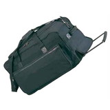 Blank Nissun Cap RTB Rolling Travel Bag, 600D Polyester w/ Haevy Vinyl Backing - Black