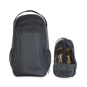 Blank Nissun Cap SB1081 Utility Shoe Bag, Ripstop Nylon/Leatherette - Black