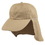 Custom Nissun Cap SUNBC Ear Flap Cotton Cap (Washed) - Khaki - Screen Print, Price/piece