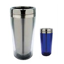 Blank Nissun Cap SUNM5010 16 oz. Bottle Tumbler, 18/8 Stainless Steel Interior with Transparent Outer Shell