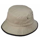 Custom Nissun Cap TBK Bucket Hat with Trim (Washed) - Embroidery