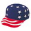 Custom Nissun Cap USA-5 Red/White/Blue Usa Stars & Stripes Cap - Embroidery, Price/piece