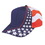 Custom Nissun Cap US-FLAG-6 6 Panel Red/White/Blue USA Flag Cap - Embroidery, Price/piece