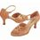 Stephanie Dark Tan Satin Dance Shoes - 15016-65