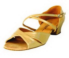 Stephanie Tan Leather / Two Way Strap Dance Shoes - 16002-51X