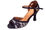 Stephanie 2.5" Black Nubuck/Lace Open Toe Dance Shoes - 2092-15