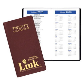 Custom 10Y-13 10 Year Pocket Continental Vinyl Covers, 3 1/2 x 6 1/2 inch, Stitched/Stapled
