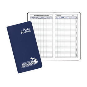 Custom AR-11 Auto Record Book, Leatherette Covers, 3 1/2 x 6 1/2 inch, Saddle-Stitched