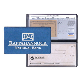 Custom CBC-15 Checkbook Covers, Frosted Vinyl, 3 1/2 x 6 1/2 inch