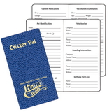 Custom CPJ-1C Critter Pal - Pet Information, Cobblestone Covers, 3 1/2 x 6 1/2 inch, Saddle-Stitched