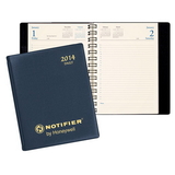 Custom DB-23 Daily Desk Planners, Continental Vinyl Covers, 5 1/2 x 8 1/2 inch