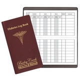Custom DLB-13 Diabetes Log Book, Continental Covers, 3 1/2 x 6 1/2 inch, Saddle-Stitched