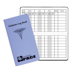 Custom DLB-14 Diabetes Log Book, Twilight Covers, 3 1/2 x 6 1/2 inch, Saddle-Stitched