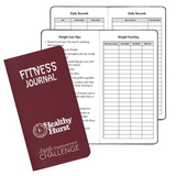 Custom FJ-11 Fitness Journal, Leatherette Covers, Daily/Weekly Exercise Chart
