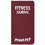 Custom FJ-11 Fitness Journal, Leatherette Covers, Daily/Weekly Exercise Chart, Price/each
