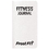 Custom FJ-11 Fitness Journal, Leatherette Covers, Daily/Weekly Exercise Chart, Price/each