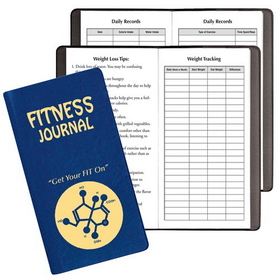 Custom FJ-13 Fitness Journal, Continental Covers, Daily/Weekly Exercise Chart