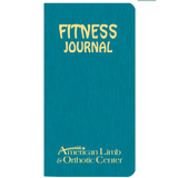 Custom FJ-1A Fitness Journal, Shimmer Covers, 3 1/2 x 6 1/2 inch, Saddle-Stitched