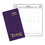 Custom MB-1C Monthly Pocket Planners, Cobblestone Covers, 3 1/2 x 6 1/2 inch, Saddle-Stitched, Price/each