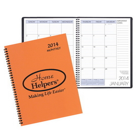 Custom MB-30 Monthly Desk Planners, Technocolor Covers, 8 1/2 x 11 inch