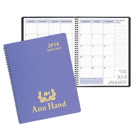 Custom MB-34 Monthly Desk Planners, Twilight Covers, 8 1/2 x 11 inch