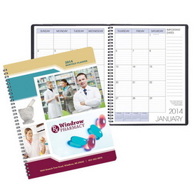 MB-3DC Monthly Desk Planners, Digital Custom Covers, 8 1/2 x 11 inch
