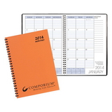 Custom MB-60W Monthly Desk Planners, Technocolor Covers, 7 x 10 inch