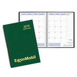 Custom MB-61W Monthly Desk Planners, Leatherette Covers, 7 x 10 inch