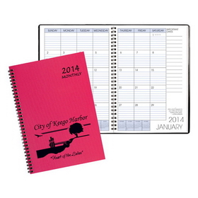 Custom MB-64W Monthly Desk Planners, Twilight Covers, 7 x 10 inch