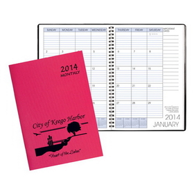 Custom MB-64 Monthly Desk Planners, Twilight Covers, 7 x 10 inch