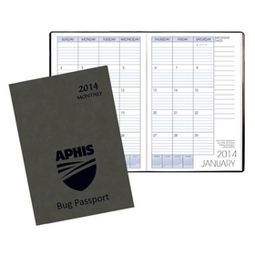 Custom MB-68 Monthly Desk Planners, Canyon Covers, 7 x 10 inch