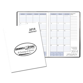 Custom MB-6E Monthly Desk Planners, Economy Cover, 7 x 10 inch