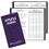 Custom MBL-17 Large Print Monthly Pocket Planners, Carriage Vinyl Covers, 3 1/2 x 6 1/2 inch, Saddle-Stitched, Price/each