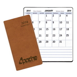Custom MBL-18 Large Print Monthly Pocket Planners, Canyon Covers, 3 1/2 x 6 1/2 inch, Saddle-Stitched