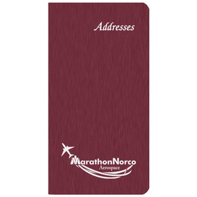Custom PA-1A Medium Address Books, Shimmer Covers, 3 1/2 x 6 1/2 inch, Wire-Bound