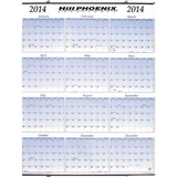 Custom PG-2228 Full Year Wall Calendar, Yearly Wall Calendar, 22 W x 28 H inch Calendar