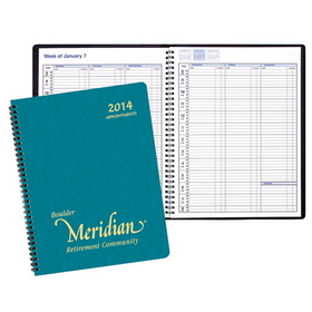 Custom PR-3A Weekly Planners, Shimmer Covers, 8 1/2 x 11 inch, Wire-Bound