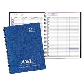 Custom PR-3C Weekly Planners, Cobblestone Covers, 8 1/2 x 11 inch, Wire-Bound