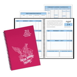 Custom SAP-24 Academic Weekly Planners, Twilight Student Assignment Planner, 7 x 9 1/2 inch, Wire-Bound