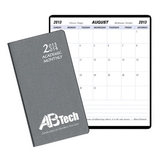 Custom SMB-15 Academic Monthly Planners, Frosted Vinyl Academic Monthly Pocket, 3 1/2 x 6 1/2 inch, Saddle-Stitched