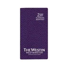 Custom SMB-1C Academic Monthly Planners, Cobblestone Academic Monthly Pocket, 3 1/2 x 6 1/2 inch, Saddle-Stitched