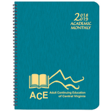 Custom SMB-3A Academic Monthly Planners, Shimmer Covers, 8 1/2 x 11 inch, Wire-Bound