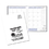Custom SMB-3E Academic Monthly Planners, White Economy Academic Monthly Desk, 8 1/2 x 11 inch, Saddle-Stitched, Price/each