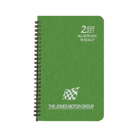 Custom SWB-2A Academic Weekly Planners, Shimmer Covers, 5 1/2 x 8 1/2 inch, Wire-Bound