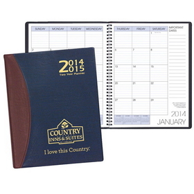 Custom TYP-37 Two Year Desk Planners, Carriage Vinyl Covers, 8 1/2 x 11 inch
